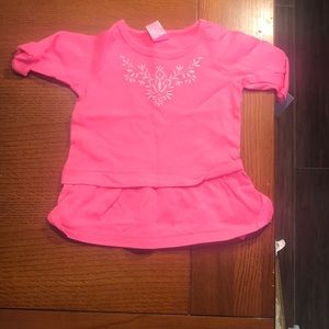 Carter's Embroidered Peplum Tunic Baby Girls Pink